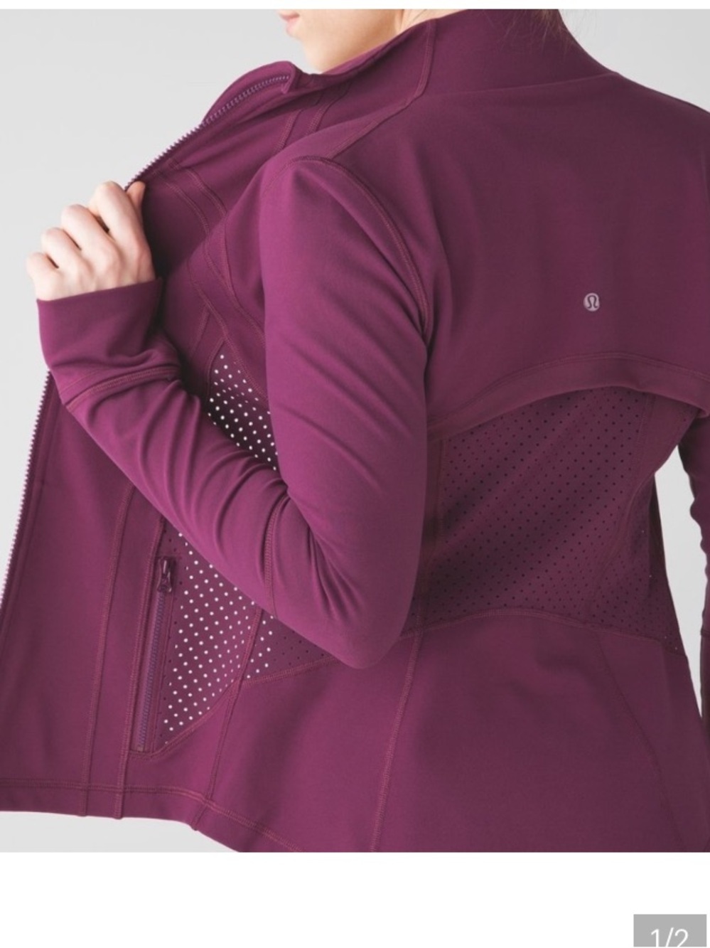 lululemon athletica Define jacket Women's grape burgundy Full-Zip Sculpting 4